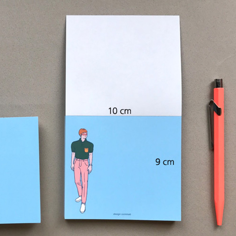 Size - Memowang pastel pink pants illustration memo pad Size - Memowang pastel pink pants illustration memo pad