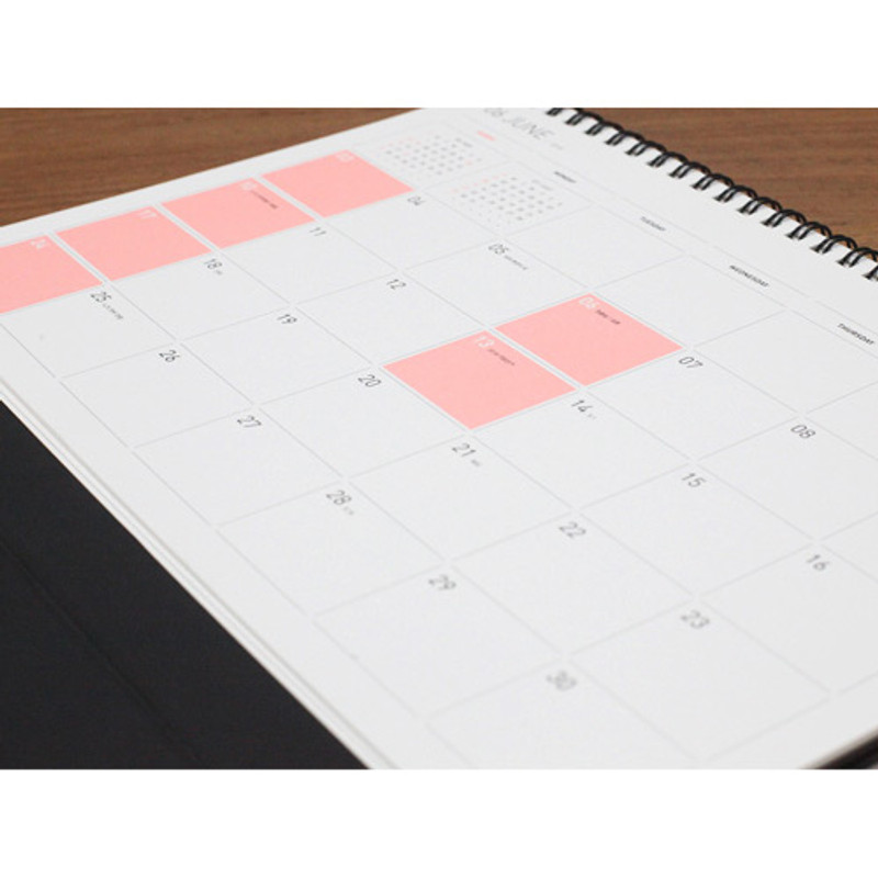 Front - Monthly calendar