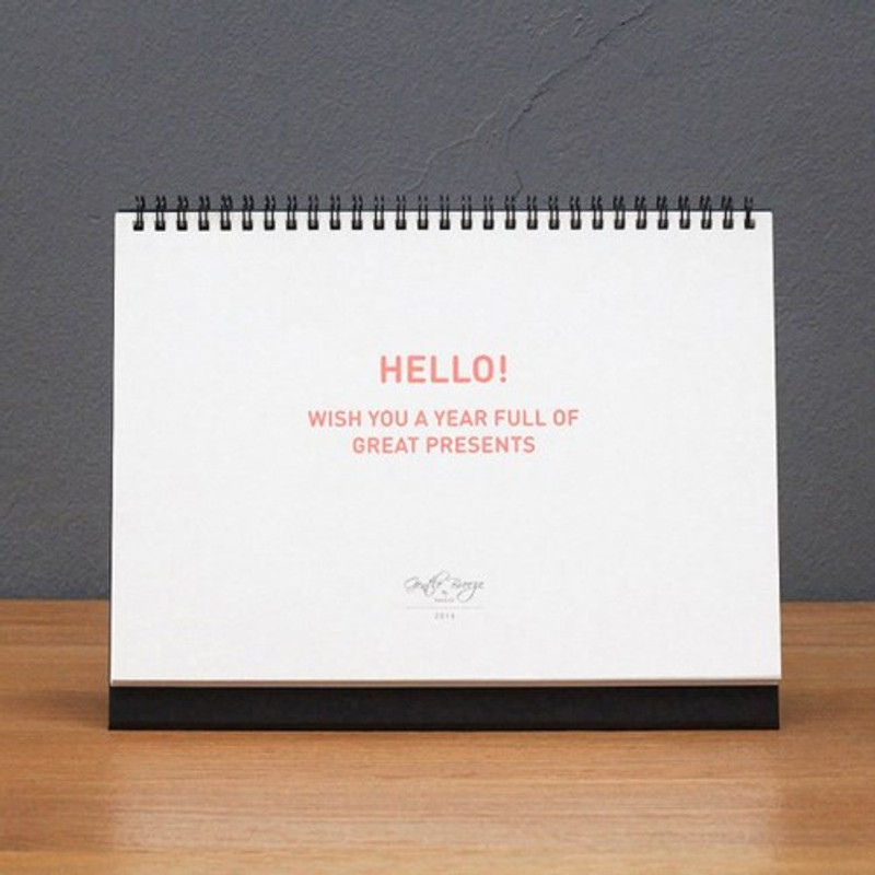 2018 Gentle breeze spiral bound desk calendar 