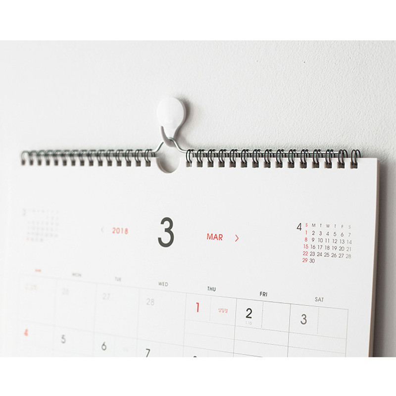 2018 Note wall calendar