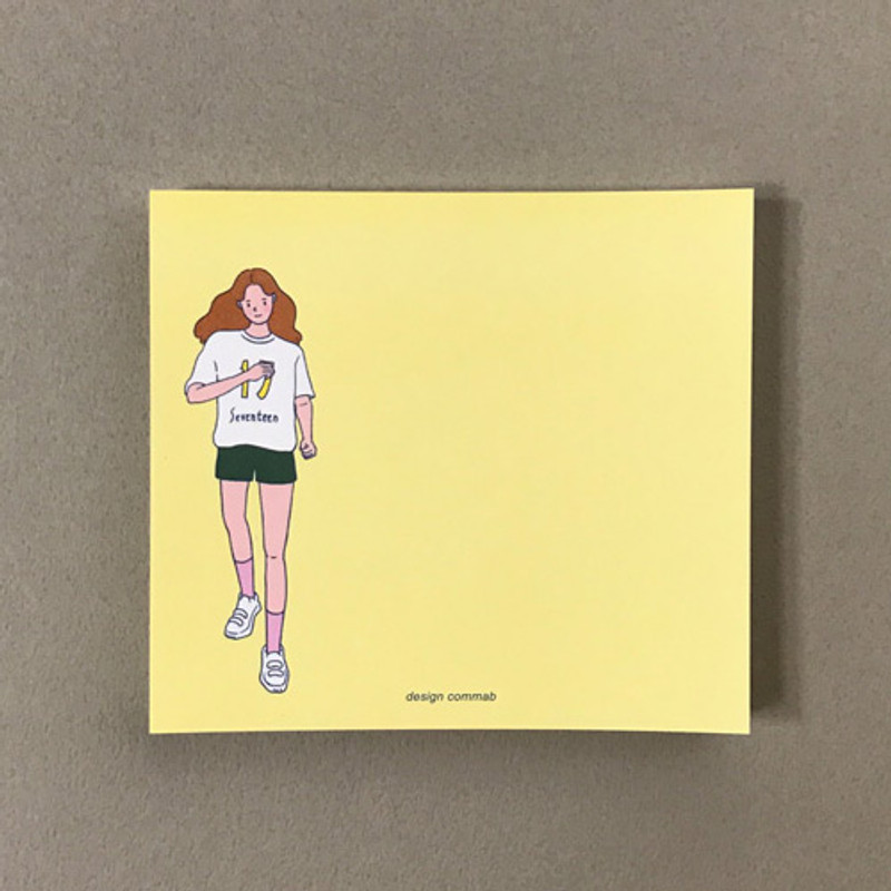 Memowang pastel girl illustration memo pad  Memowang pastel girl illustration memo pad