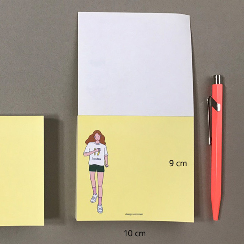 Memowang pastel girl illustration memo pad  Memowang pastel girl illustration memo pad