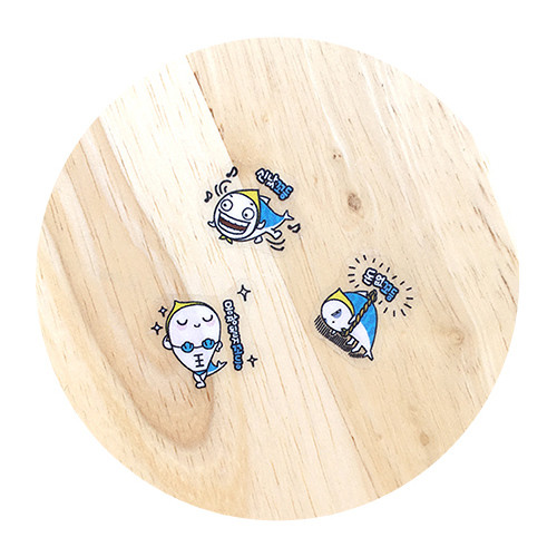 Ggo deung o emoticon clear deco sticker