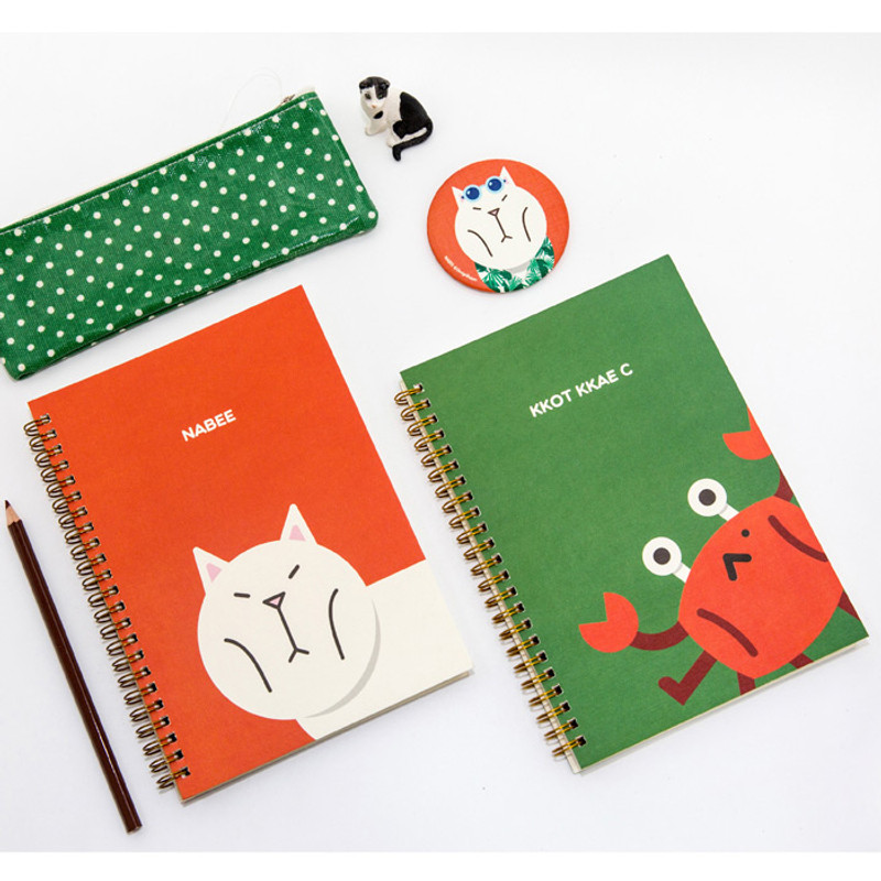 Ggo deung o spiral bound lined notebook