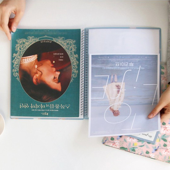 Becoming A4 size clear pockets document file holder 