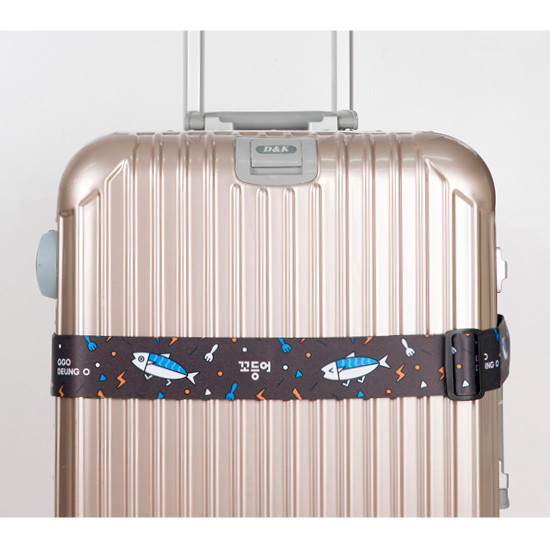 Ggo deung o luggage strap with lock