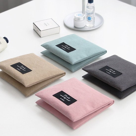 Plain secret daily cotton pouch