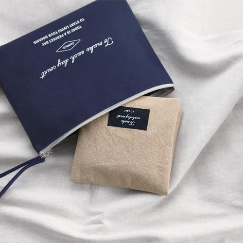 Plain secret daily cotton pouch