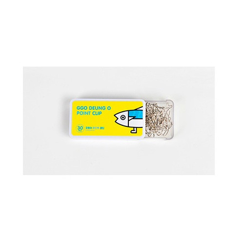 DESIGN IVY Ggo deung o point paper clip bookmark set
