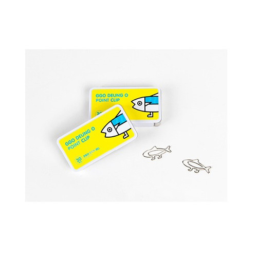 DESIGN IVY Ggo deung o point paper clip bookmark set
