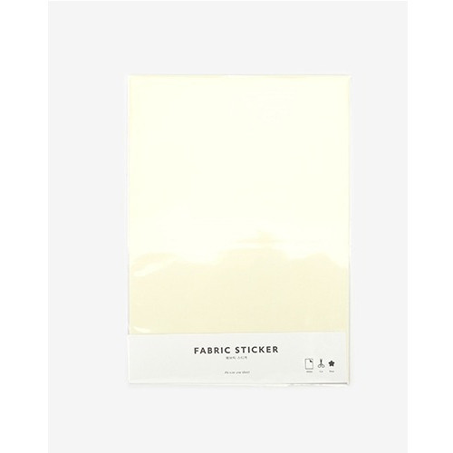 Dailylike Deco fabric sticker 1 sheet A4 size - Cream