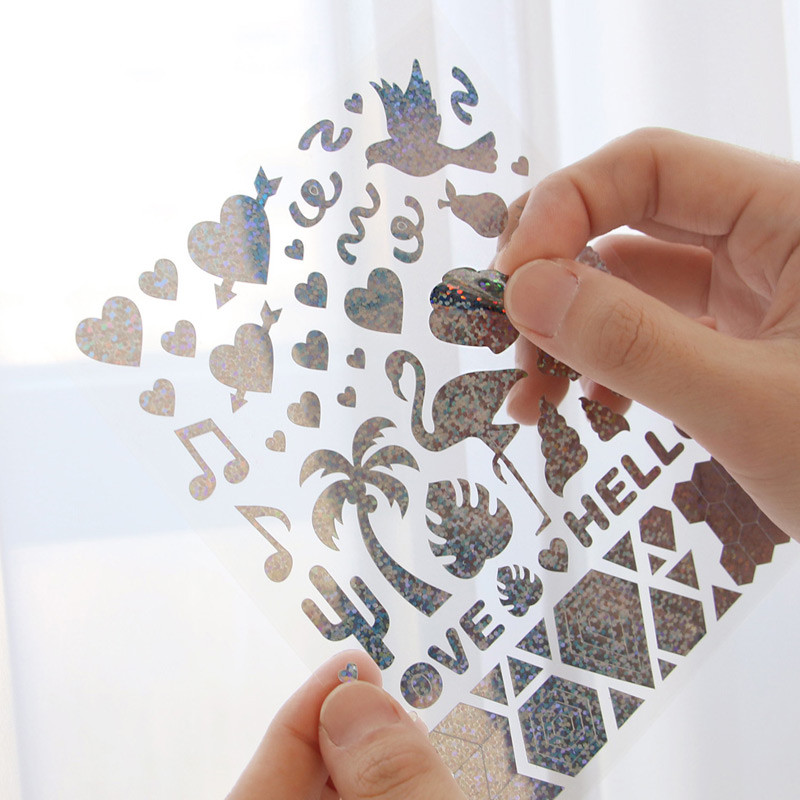 Usage example - ICONIC Hologram deco PVC sticker set Usage example - ICONIC Hologram deco PVC sticker set