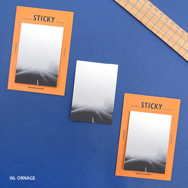 Orange - Second Mansion Yolo sticky it memo note Orange - Second Mansion Yolo sticky it memo note