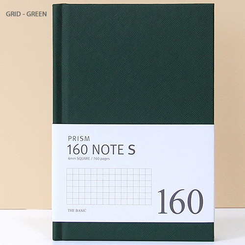 Green - Indigo Prism 160 pages small lined grid notebook