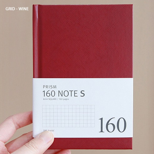 Wine - Indigo Prism 160 pages small lined grid notebook
