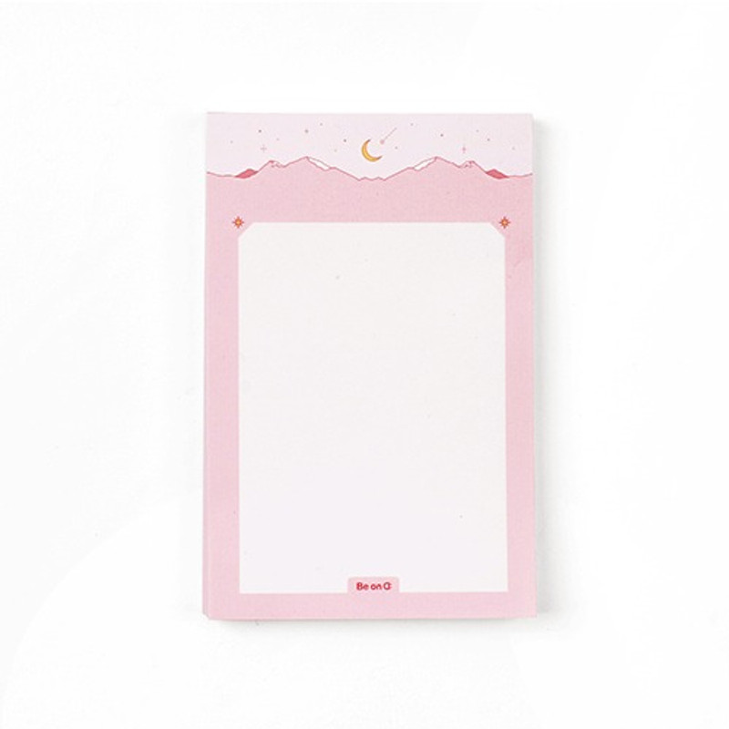 After The Rain Star and moon pink mountain memo notepad After The Rain Star and moon pink mountain memo notepad