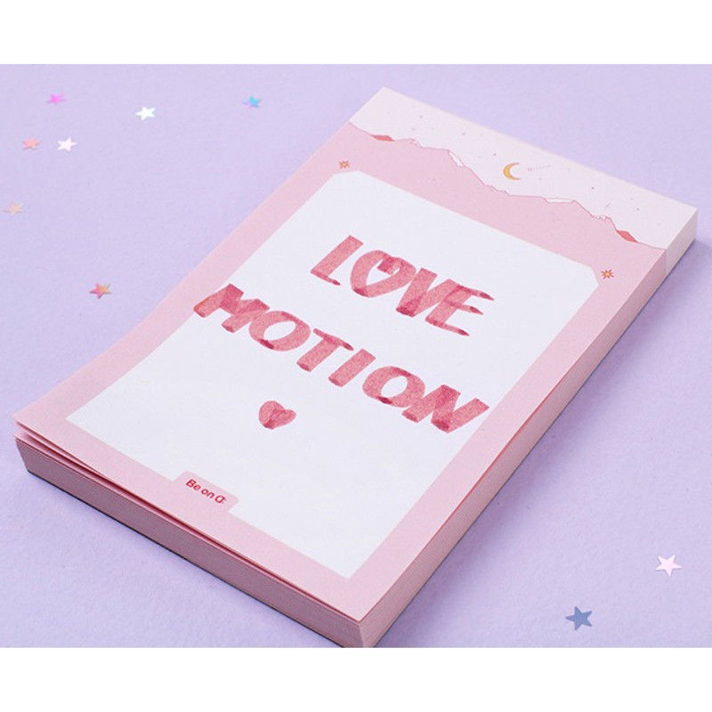 After The Rain Star and moon pink mountain memo notepad After The Rain Star and moon pink mountain memo notepad