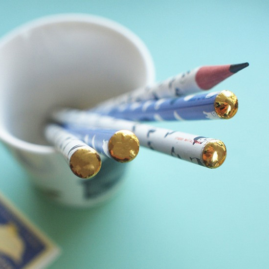 Hello Today Animal pattern B black lead pencil set of 4