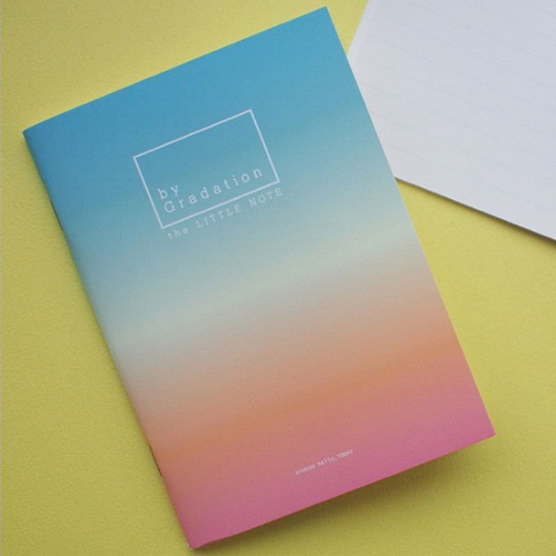 Hello Today Gradation small plain and lined notebook Hello Today Gradation small plain and lined notebook