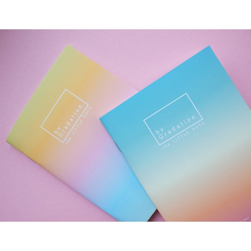 Hello Today Gradation small plain and lined notebook Hello Today Gradation small plain and lined notebook