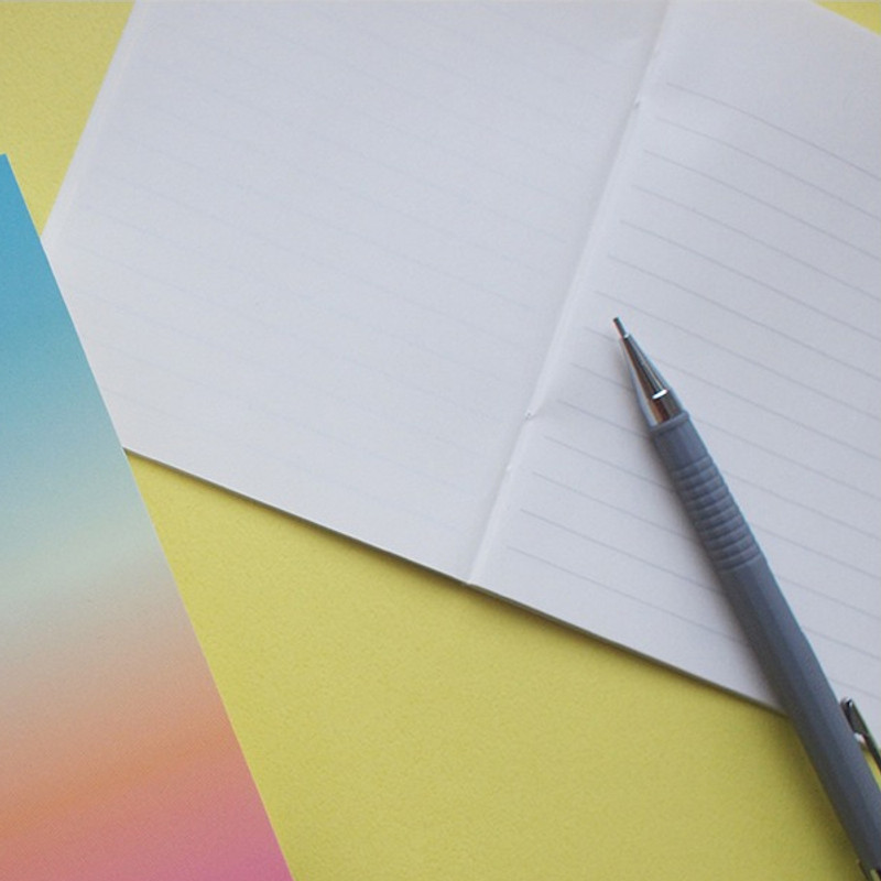 Hello Today Gradation small plain and lined notebook Hello Today Gradation small plain and lined notebook