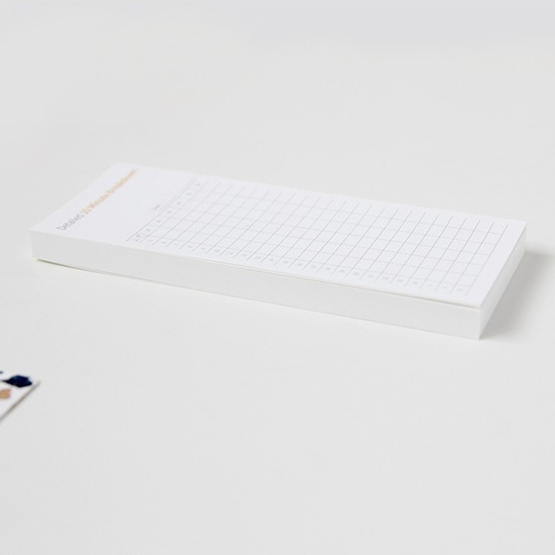 80 sheets - Gungmangzeung The Memo detailed 10 minute breakdown planner notepad 80 sheets - Gungmangzeung The Memo detailed 10 minute breakdown planner notepad