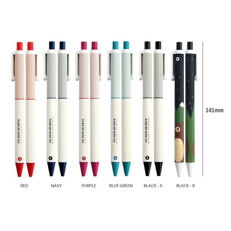 ICONIC Mild quick drying retractable color gel pen 0.5mm
