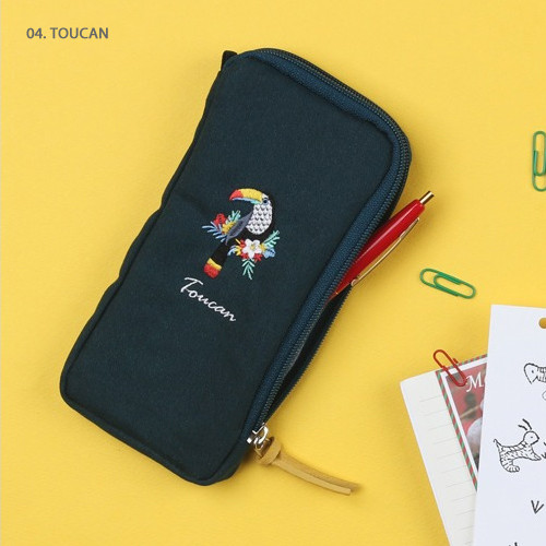 Toucan -Wanna This Tailorbird half zip around slim multi pouch