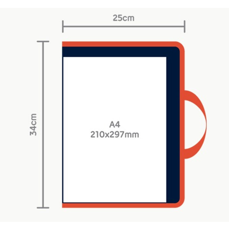 Size of Brunch brother zip around file pouch bag Size of Brunch brother zip around file pouch bag