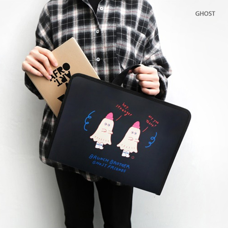 Ghost - Brunch brother zip around file pouch bag Ghost - Brunch brother zip around file pouch bag