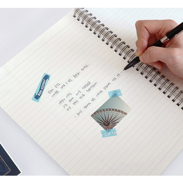 Indigo Classic story spiral bound lined notebook