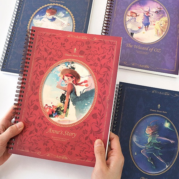 Classic story spiral bound lined notebook