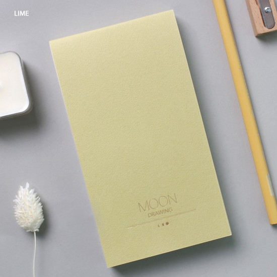 Lime - Dash and Dot Moon drawing memo note pad