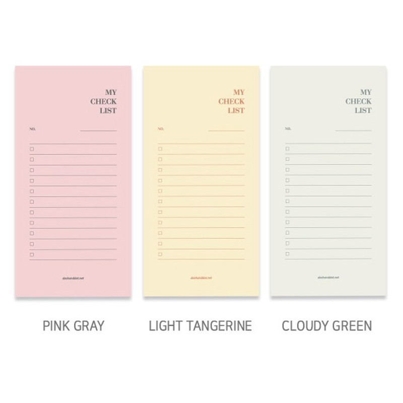 Color - Dash and Dot My checklist notepad Color - Dash and Dot My checklist notepad