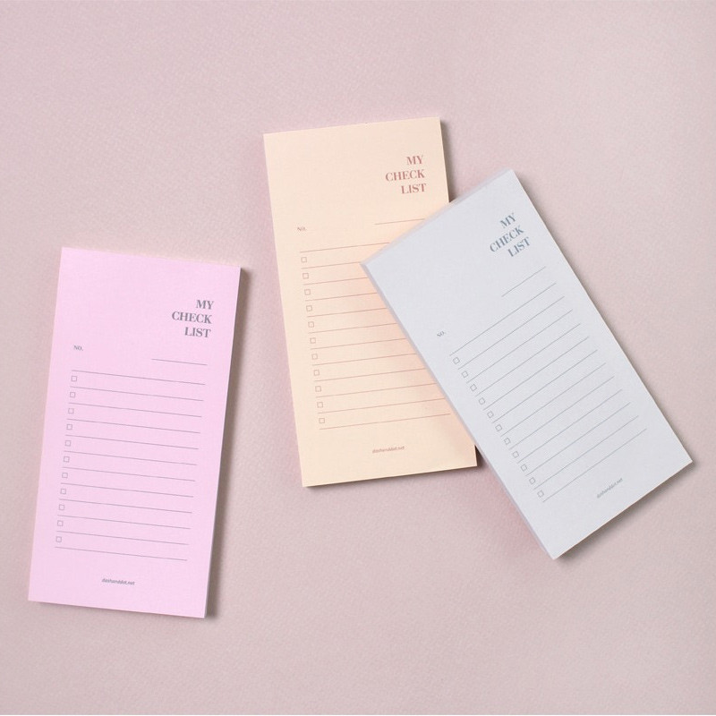 Dash and Dot My checklist notepad Dash and Dot My checklist notepad