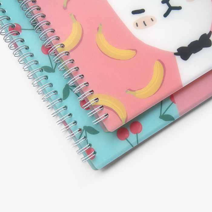 Detail of Spring pattern clear pockets document file holder