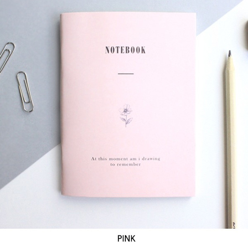 Pink - Pastel floral A6 small lined notebook Pink - Pastel floral A6 small lined notebook
