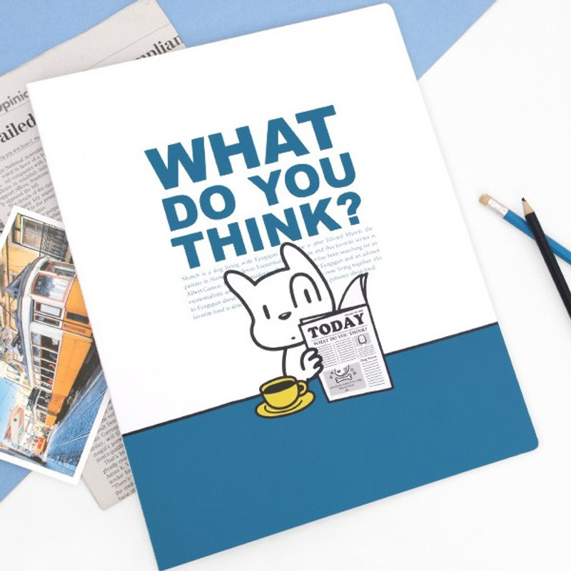 Navy - 2Young Munch 20 sheets translucent document file folder Navy - 2Young Munch 20 sheets translucent document file folder