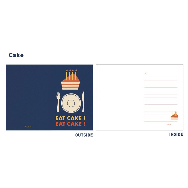 Cake - Jam studio Jam birthday card with envelope Cake - Jam studio Jam birthday card with envelope
