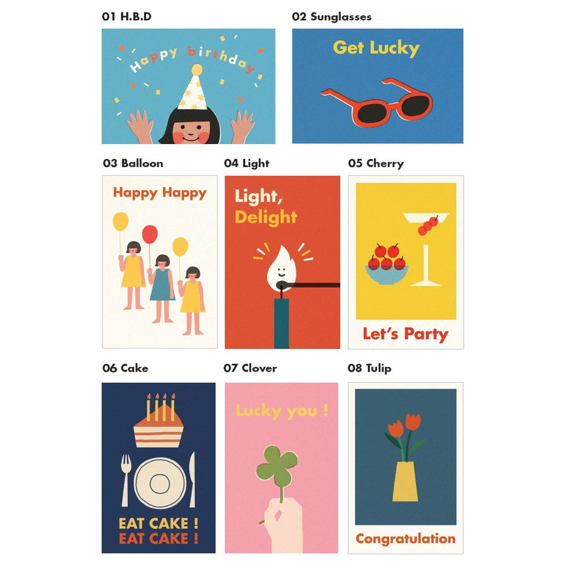 Option - Jam studio Jam birthday card with envelope Option - Jam studio Jam birthday card with envelope