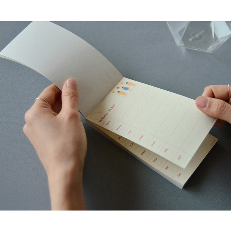 Jam studio Jam undated weekly planner notepad Jam studio Jam undated weekly planner notepad