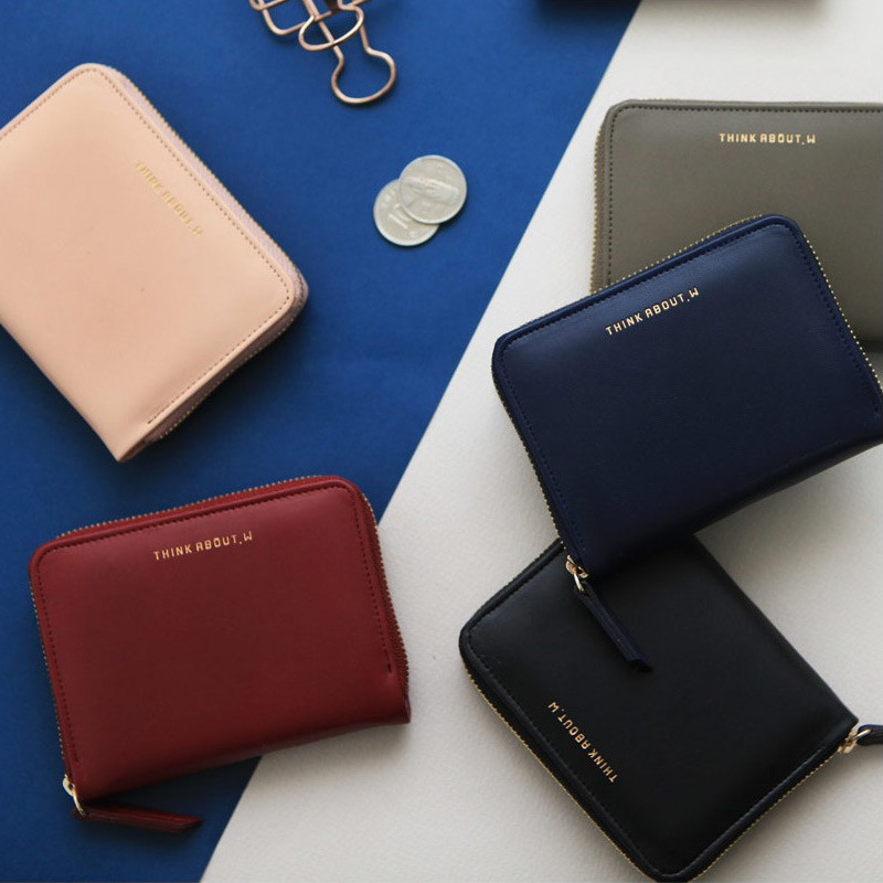 Think about accordion zip around card wallet