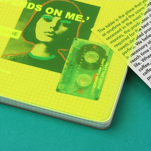 Clear cover - Wanna This Clear spiral grid notebook