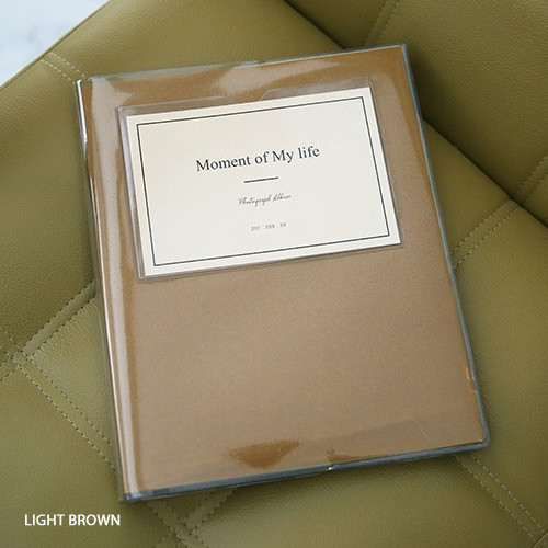 Light brown - Shinzikatoh Moment of my life white self adhesive photo album
