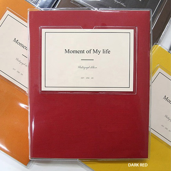 Dark red - Shinzikatoh Moment of my life white self adhesive photo album