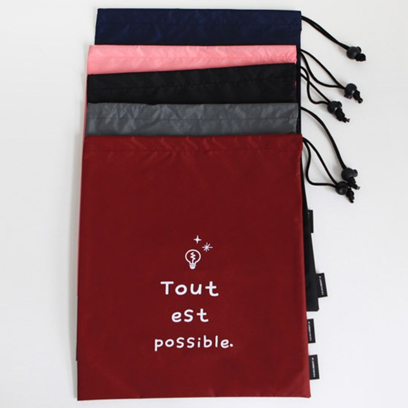 Think about W large drawstring pouch Think about W large drawstring pouch