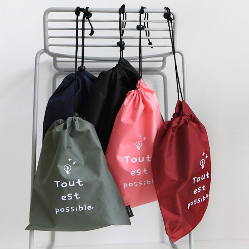 Think about W large drawstring pouch Think about W large drawstring pouch