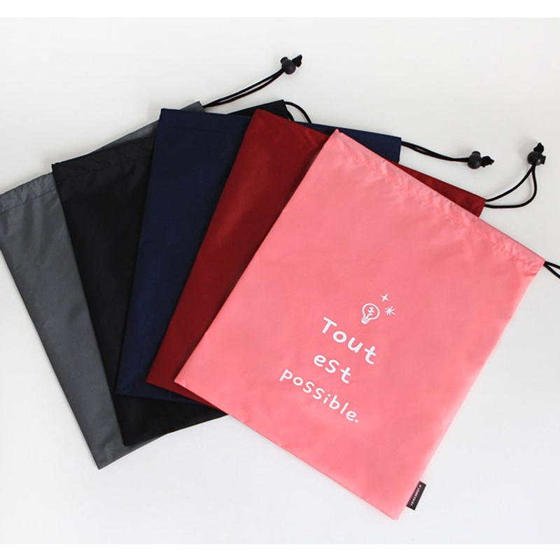 Think about W large drawstring pouch Think about W large drawstring pouch