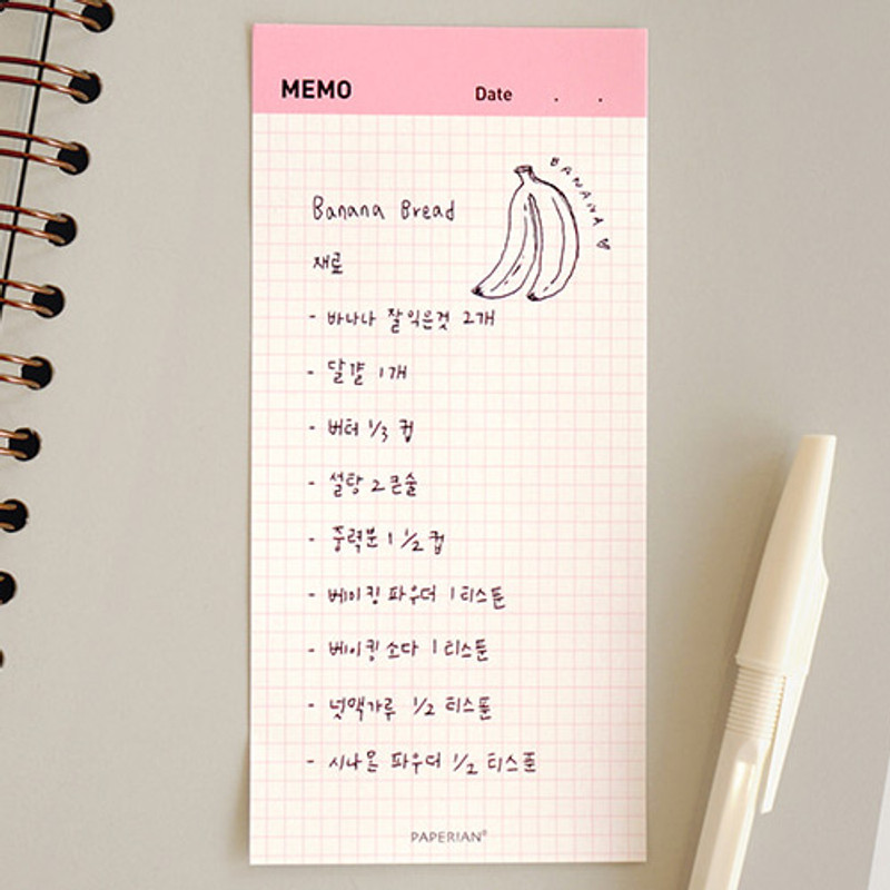 Pink - Manager series grid notepad