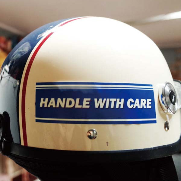 Handle with care - UNIVERSAL CONDITION Vintage Typography Message Sticker Set